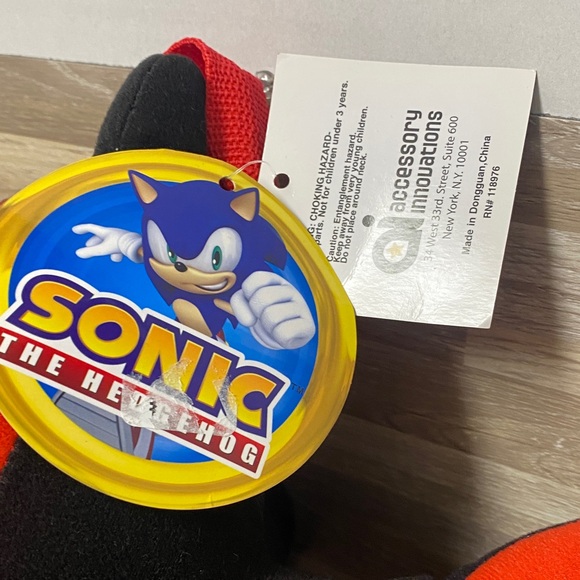 Sonic the Hedgehog Shadow Plush backpack rave gear festival bag - Picture 2 of 8